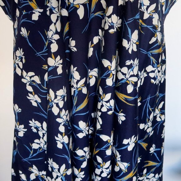 Floral Blue Midi Dress - Picture 6 of 16